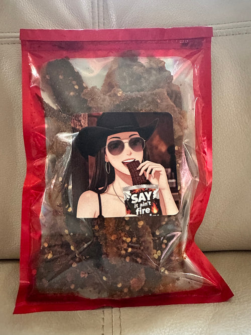 Say It Ain't Fire Crispy Beef Jerky Level 4 Extra Hot